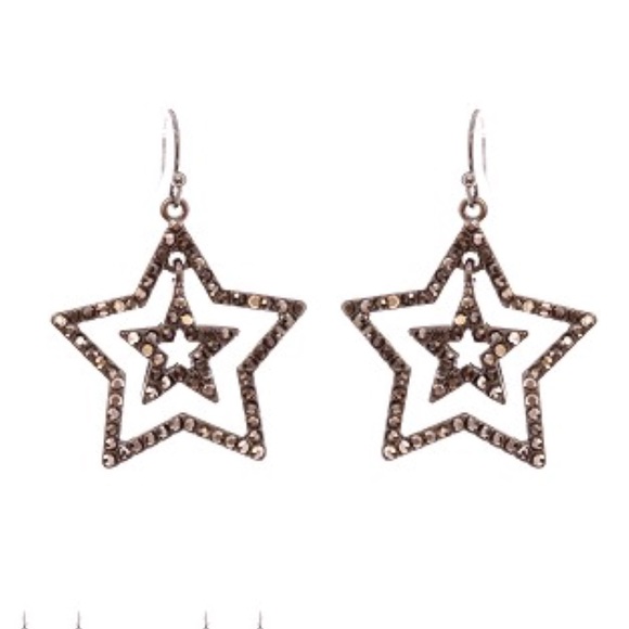 Jewelry - Rhinestone Stars Earrings